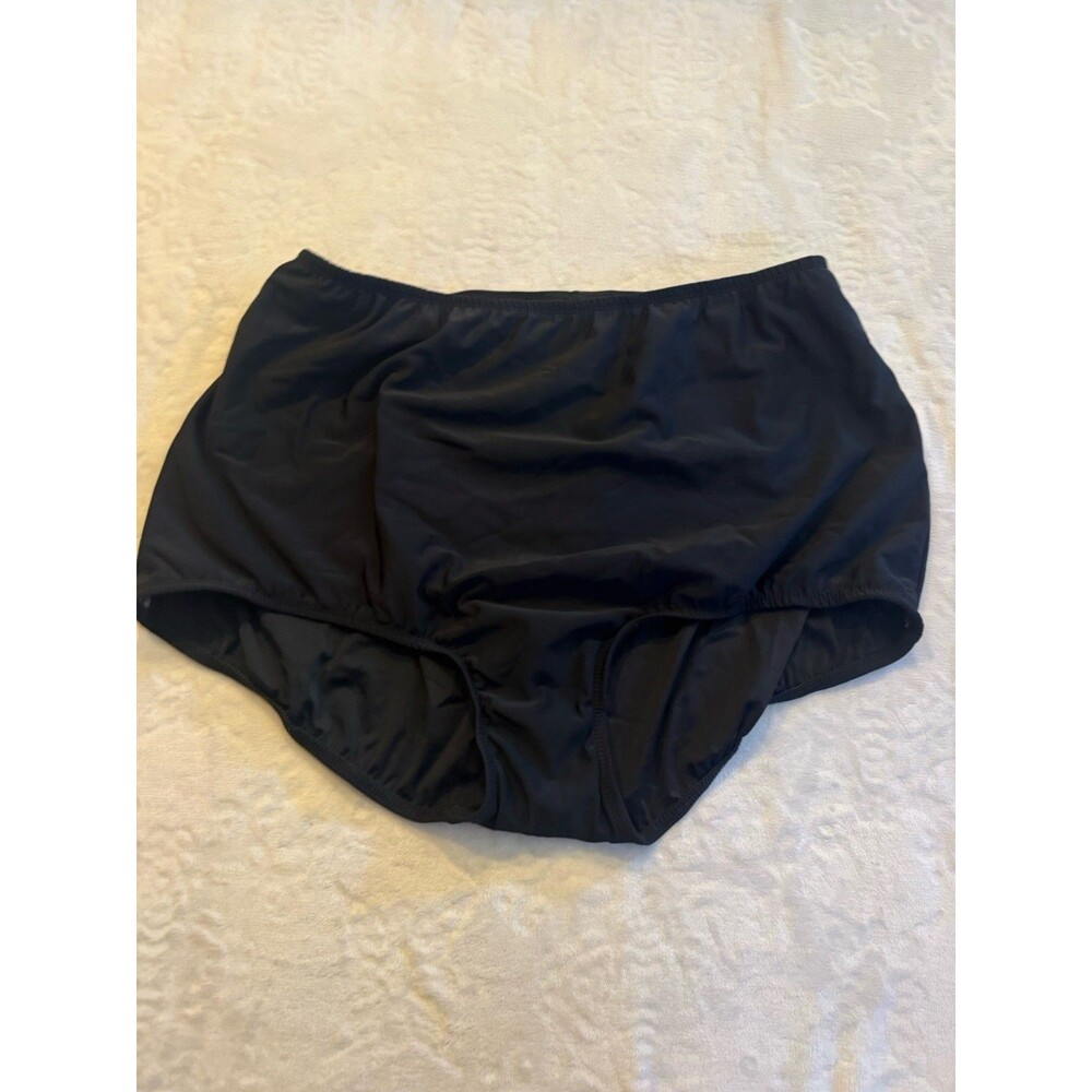 Unbranded Women's Black High Waist Swim Bottoms Size 26W